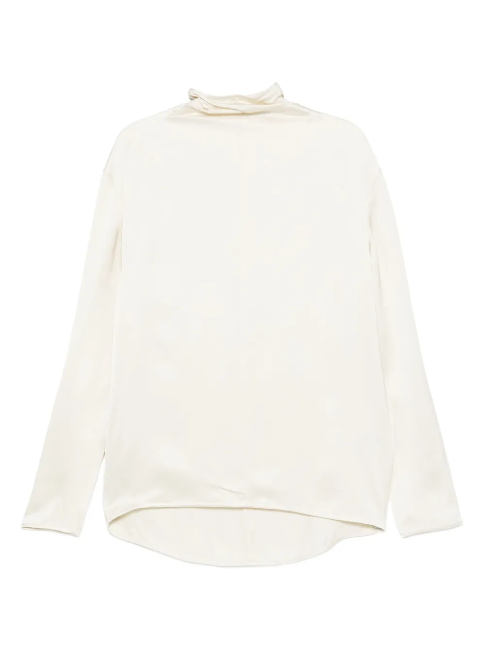 Totême High-neck Blouse In Neutral