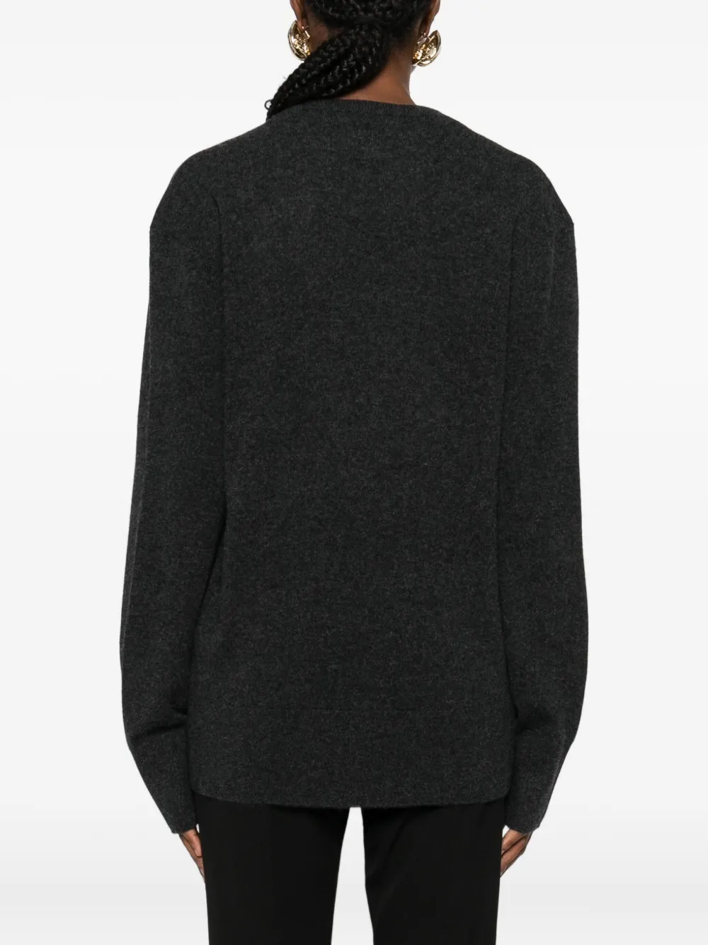 Totême V-neck Cashmere Sweater In Black