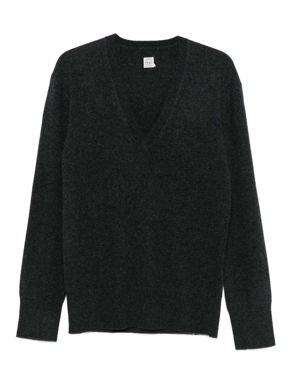 Totême V-neck Cashmere Sweater In Black