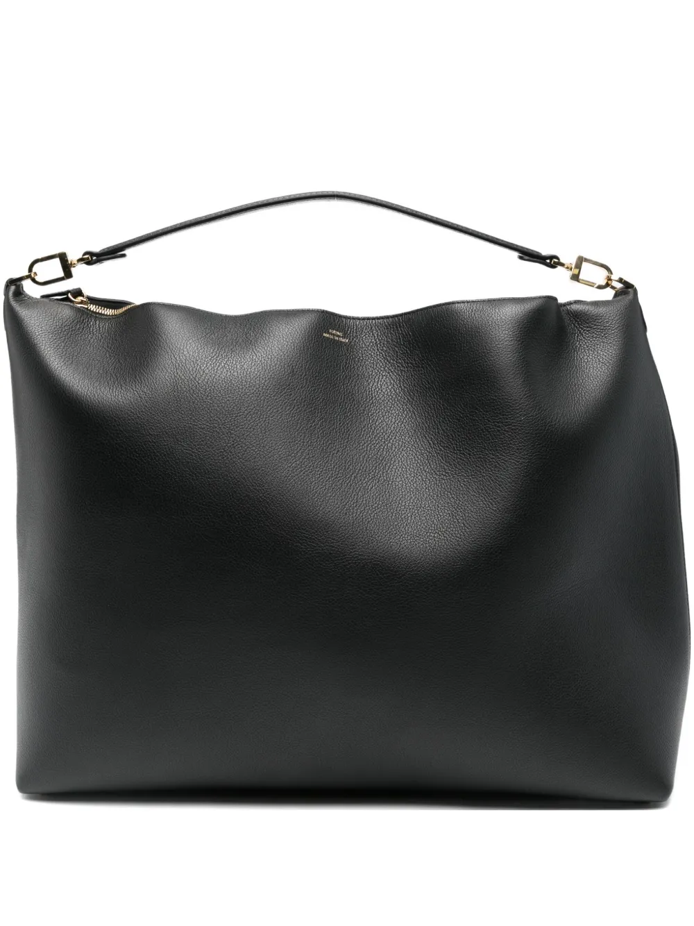 TOTEME bevel leather shoulder bag | Black | Image 1