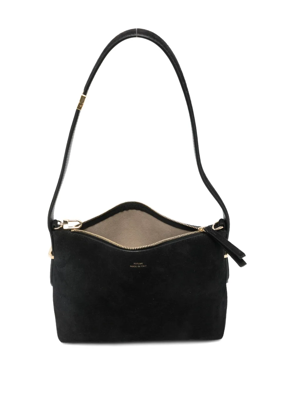 Totême Shoulder Bag Adjustable Strap In Black