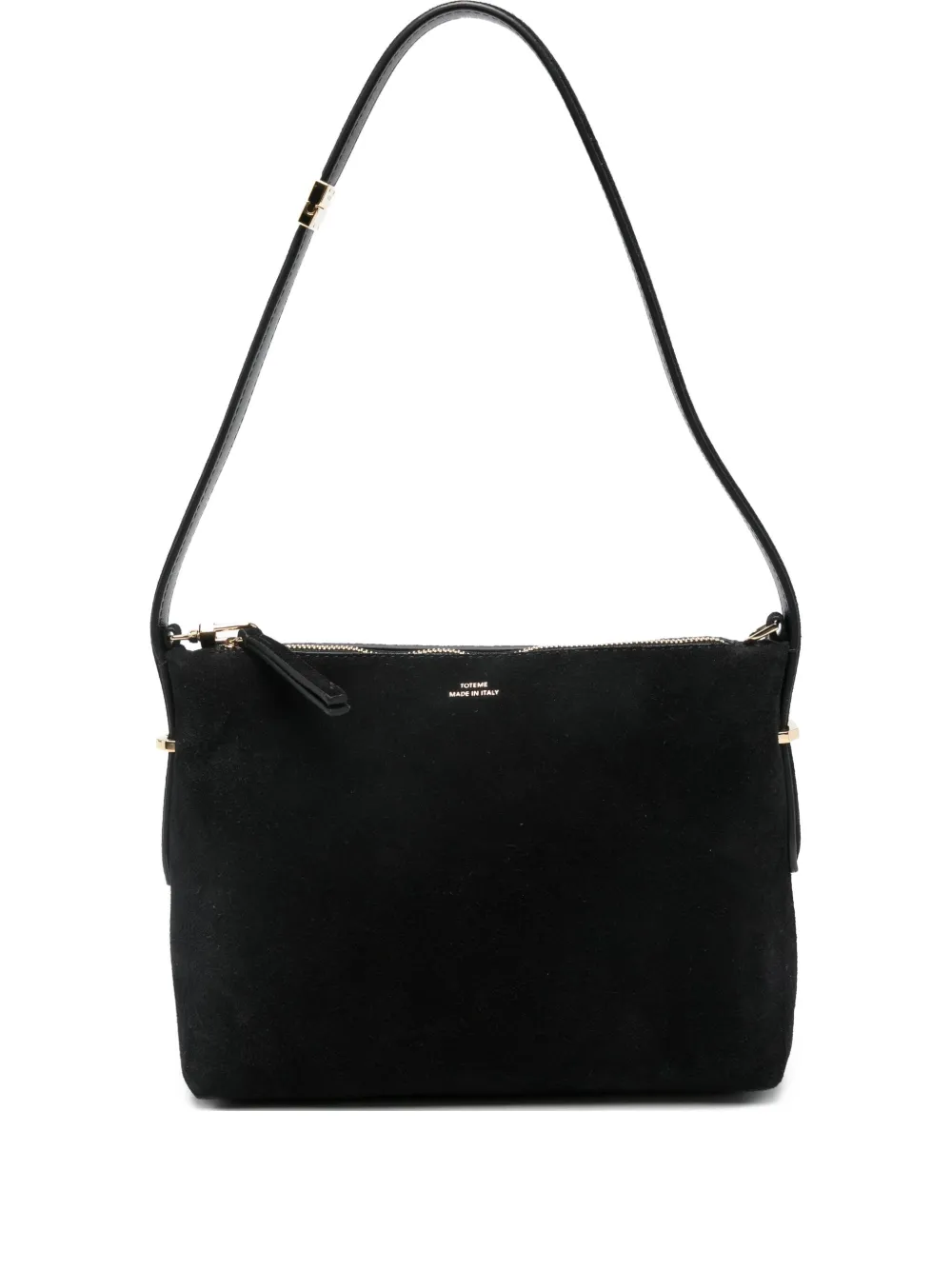 TOTEME bevel suede wristlet | Black | Image 1