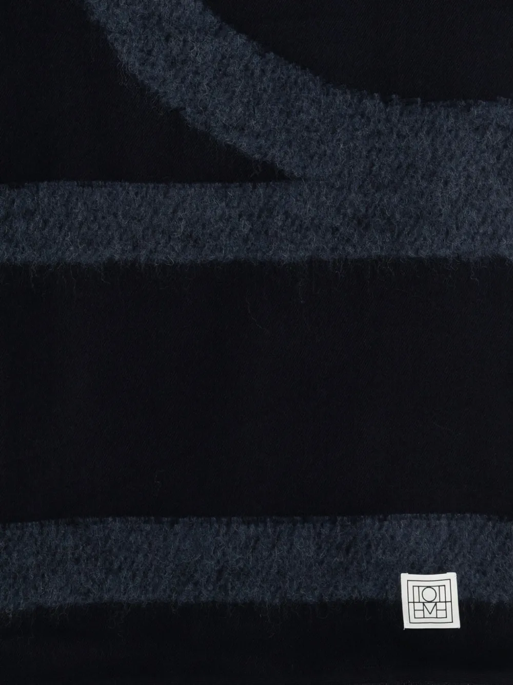 Totême Monogram-print Scarf In Blue