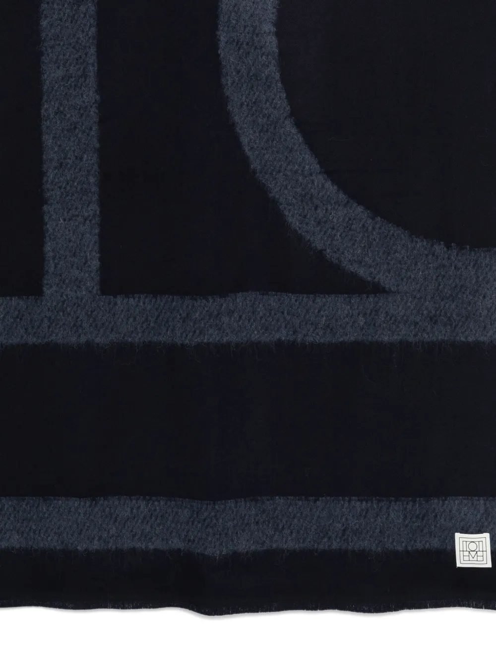 Totême Monogram-print Scarf In Blue