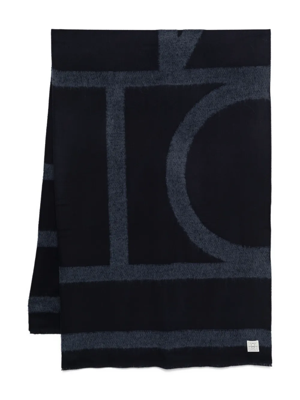 TOTEME mascada con monograma estampado | azul | Image 1