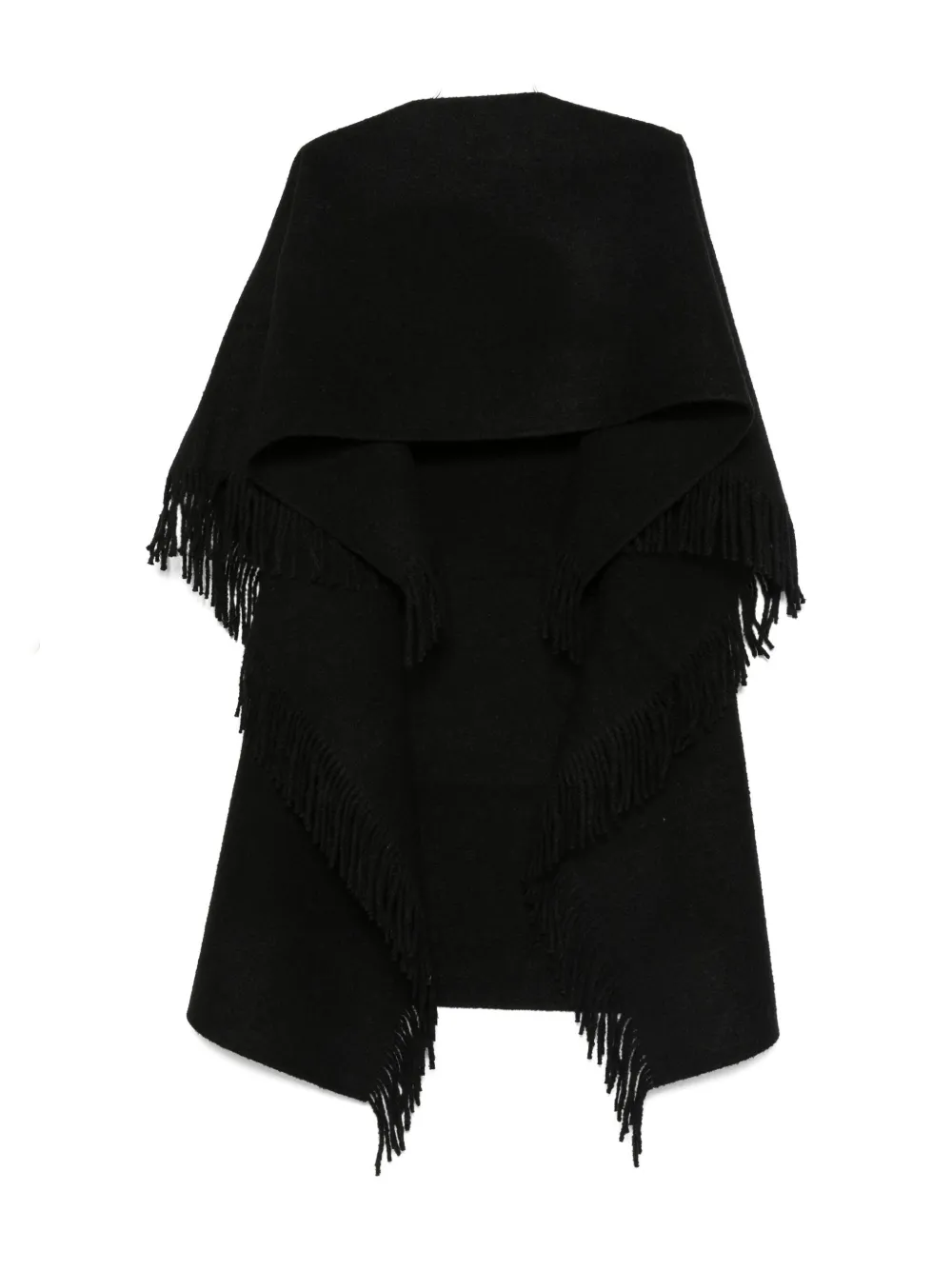 Totême Fringe-detailing Scarf In Black