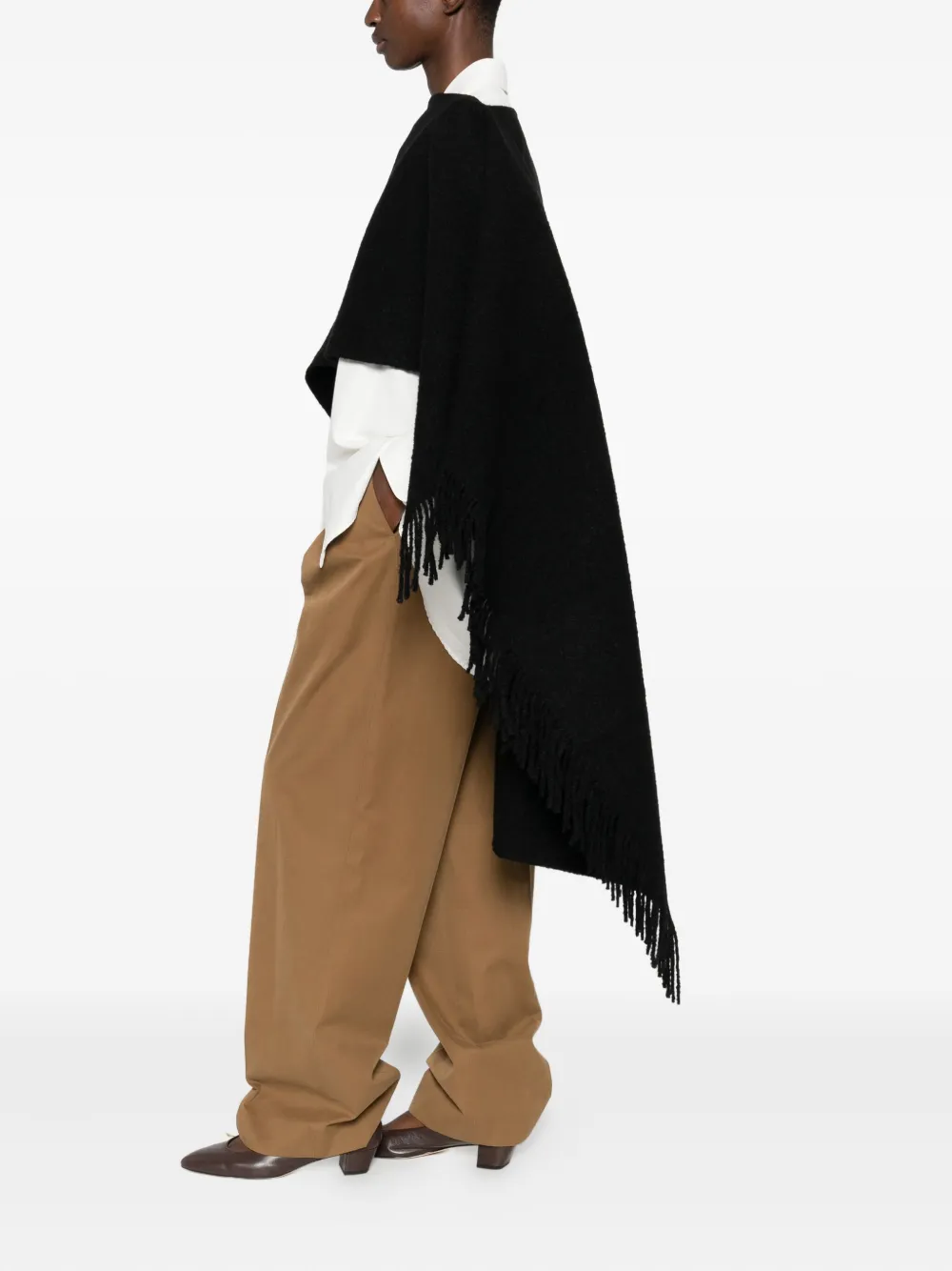 TOTEME Sjaal met franje - Zwart