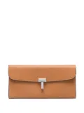 TOTEME T-lock leather wallet - Neutrals