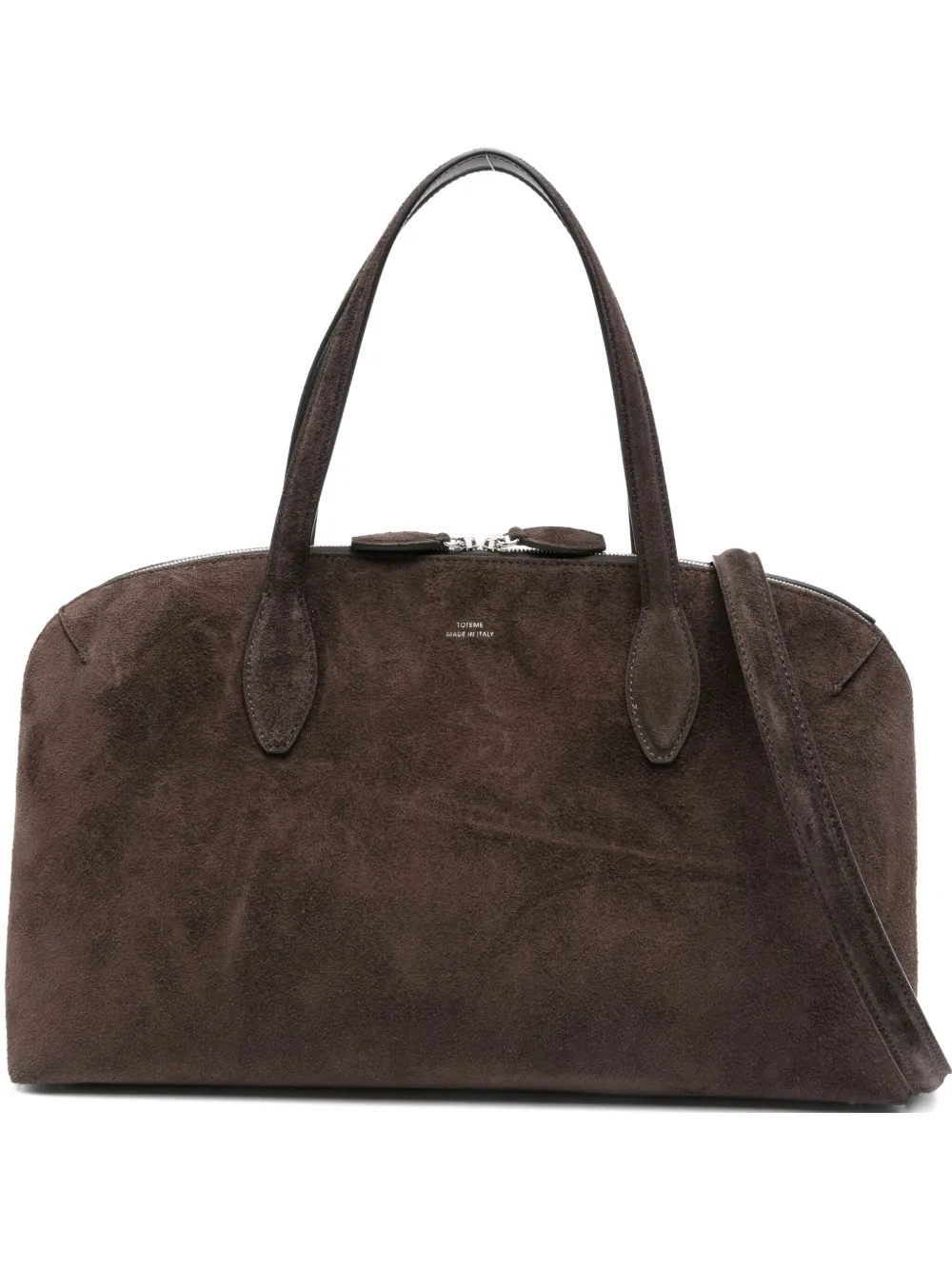 Totême Mittelgrosse Tote Bag Aus Wildleder In Brown