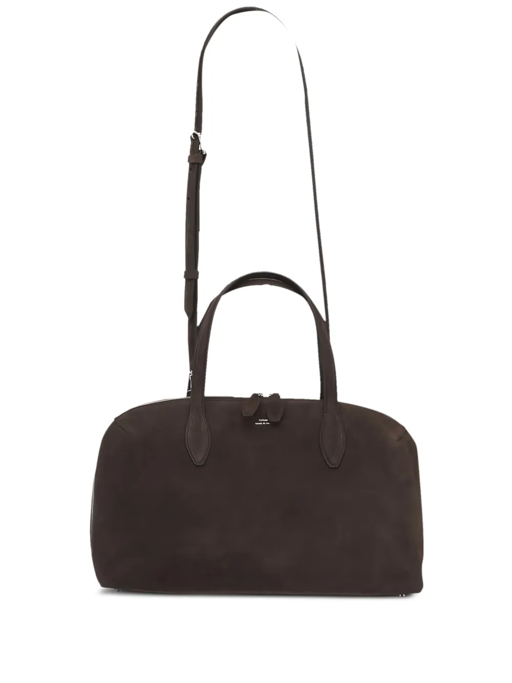TOTEME Borsa tote Day media in pelle scamosciata - Marrone