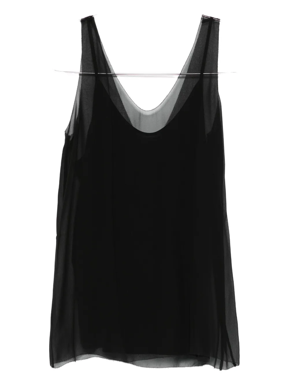 Totême V-neck Slip Top In Black