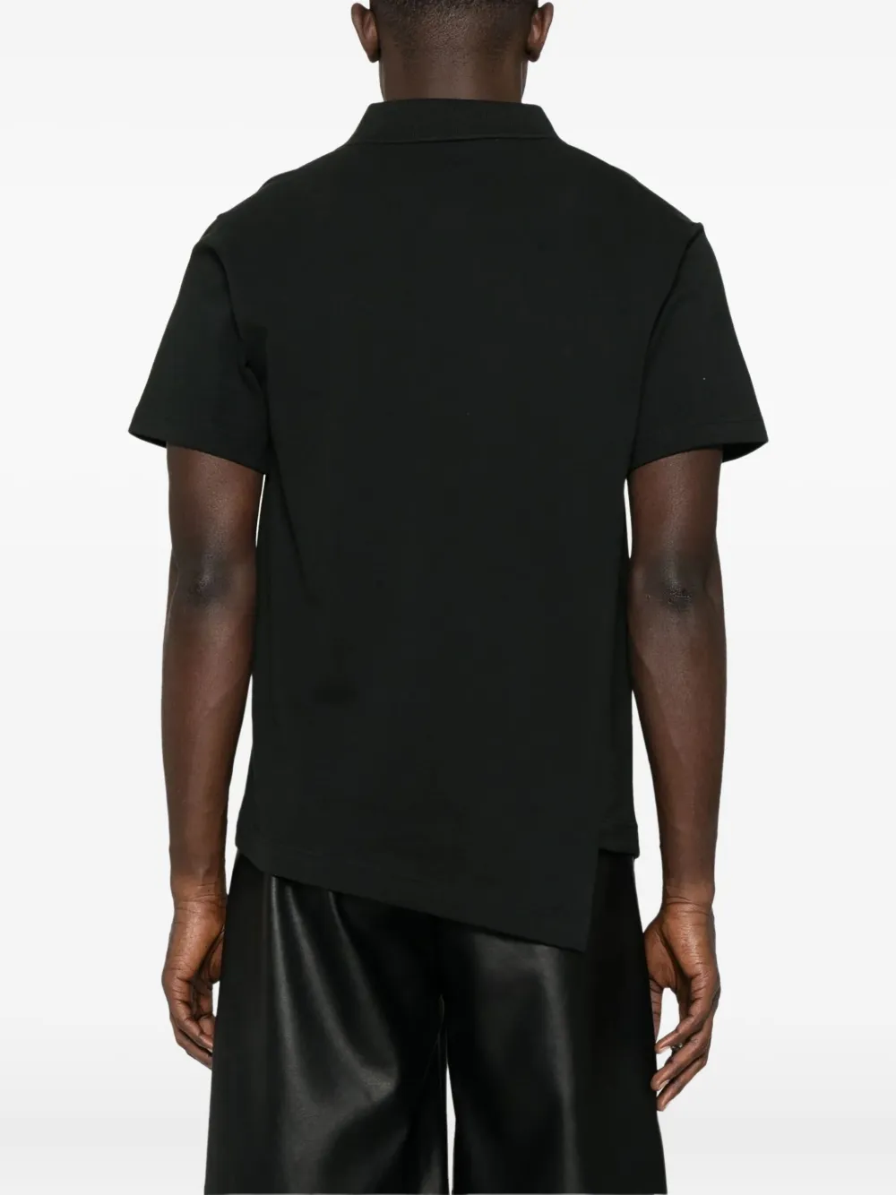 Comme des Garçons Homme asymmetric polo shirt Zwart