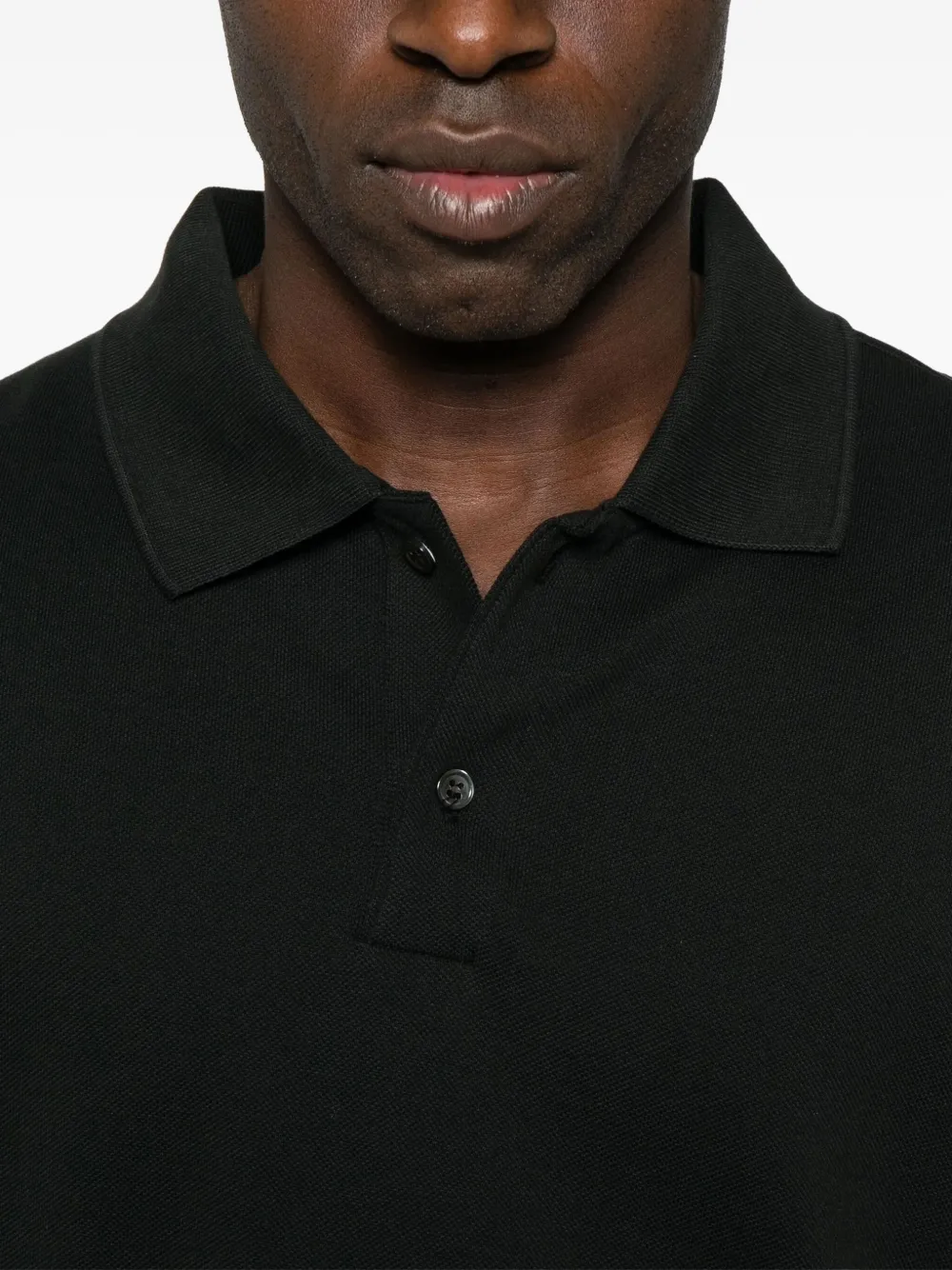 Comme des Garçons Homme asymmetric polo shirt Zwart