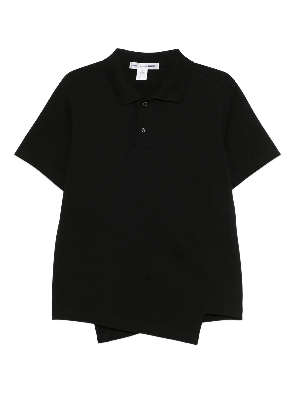Comme des Garçons Homme asymmetric polo shirt | Black | Image 1
