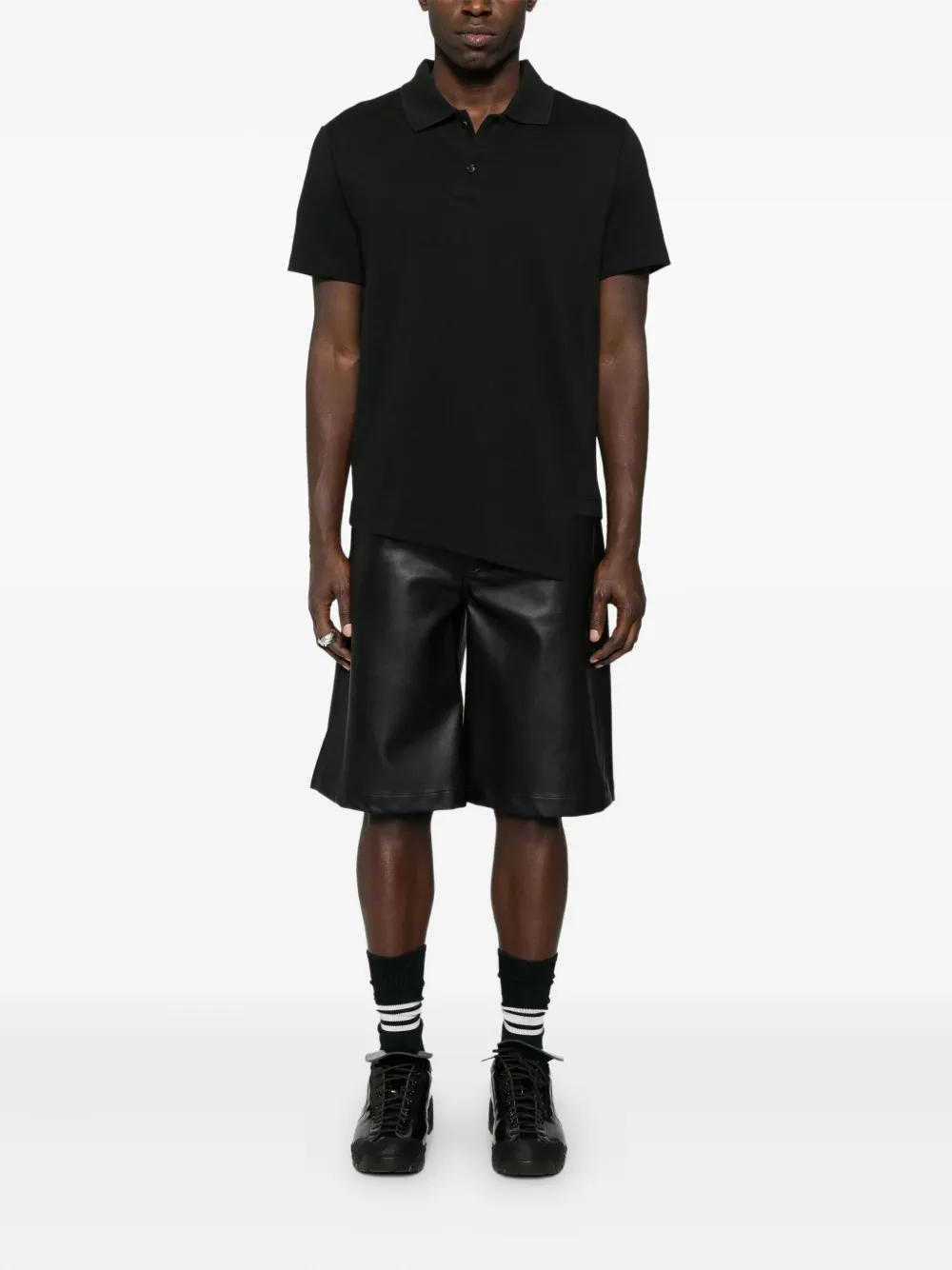Comme des Garçons Homme asymmetric polo shirt | Image 2