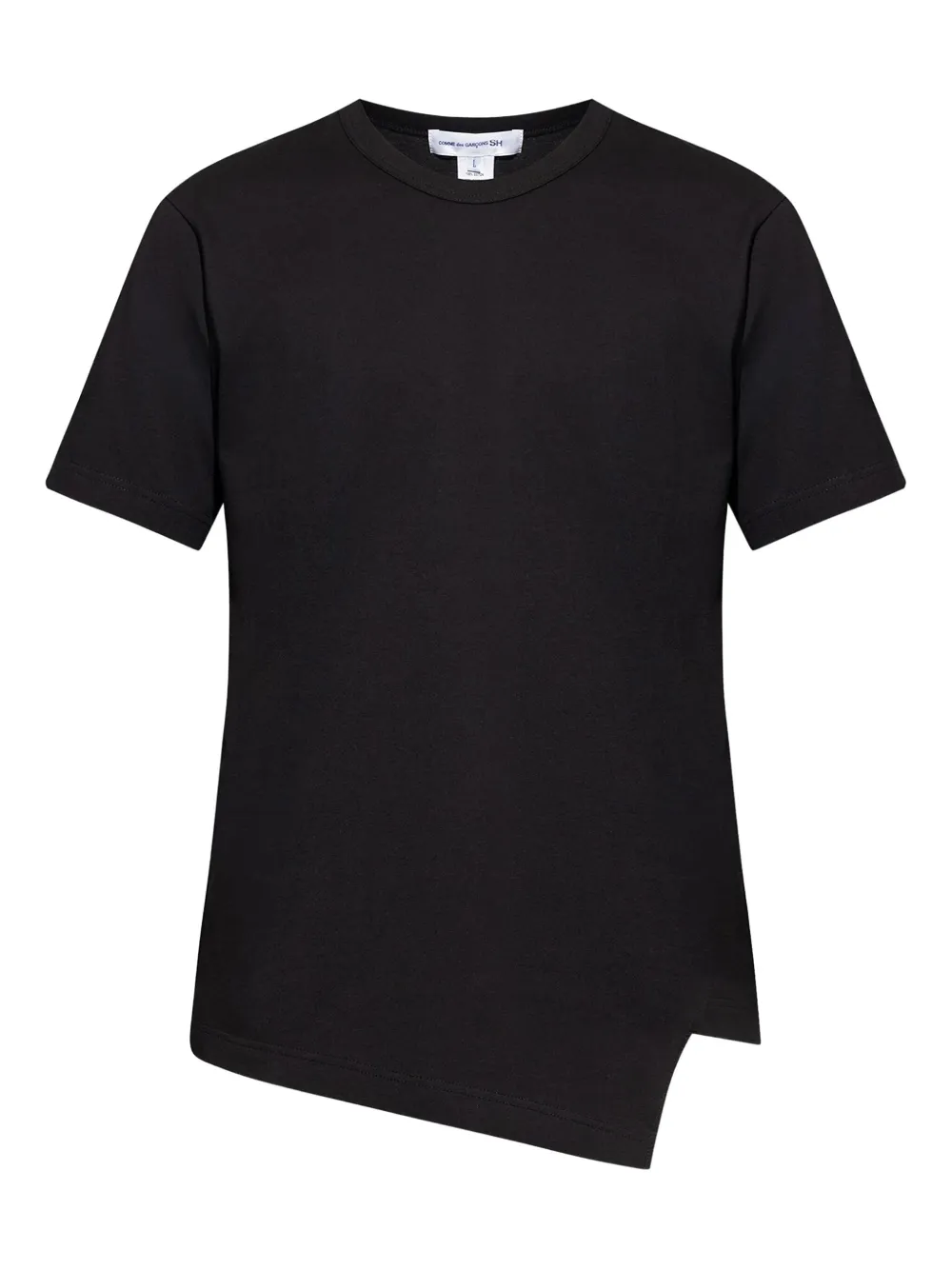 Comme des Garçons Homme asymmetrical side-split T-shirt Zwart