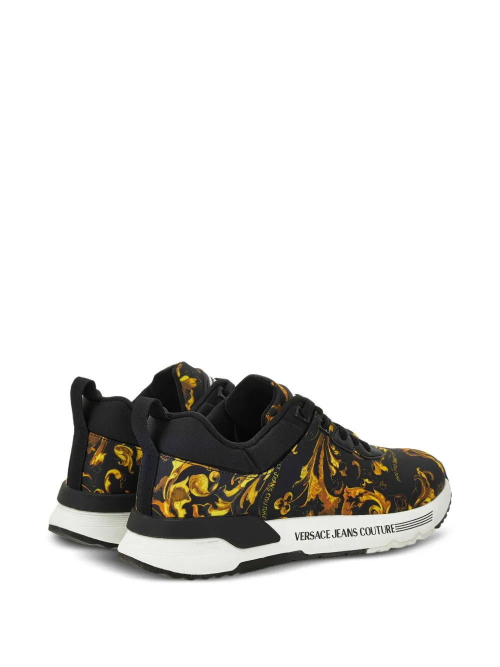 Versace Jeans Couture Baroque-print sneakers Black