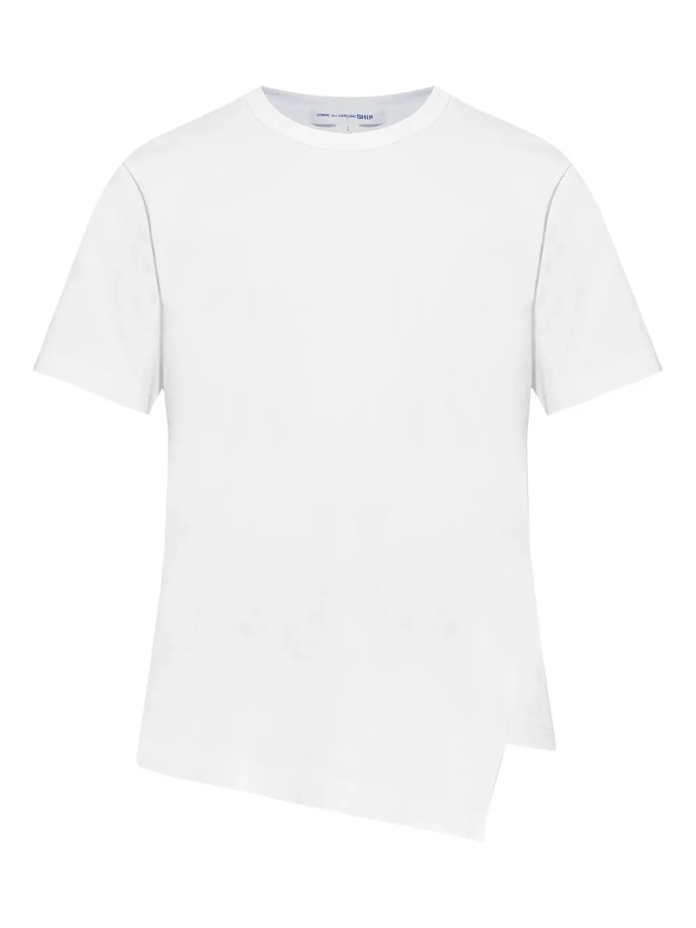 Comme des Garçons Homme asymmetrical hem T-shirt Wit