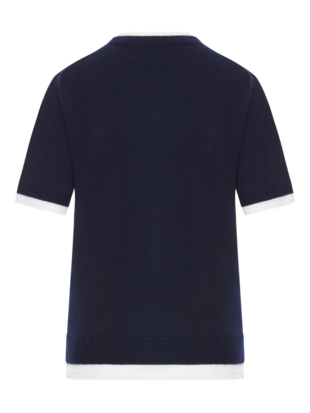Miu Kasjmier trui met korte mouwen Blauw