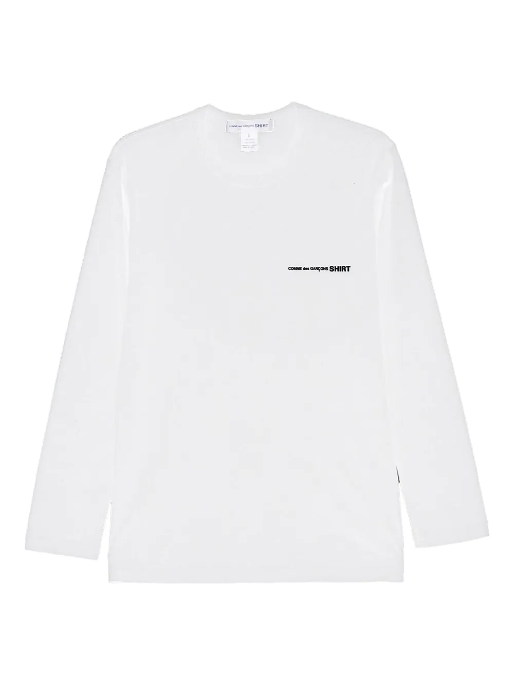 Comme des Garçons Homme logo-print long-sleeve T-shirt Wit