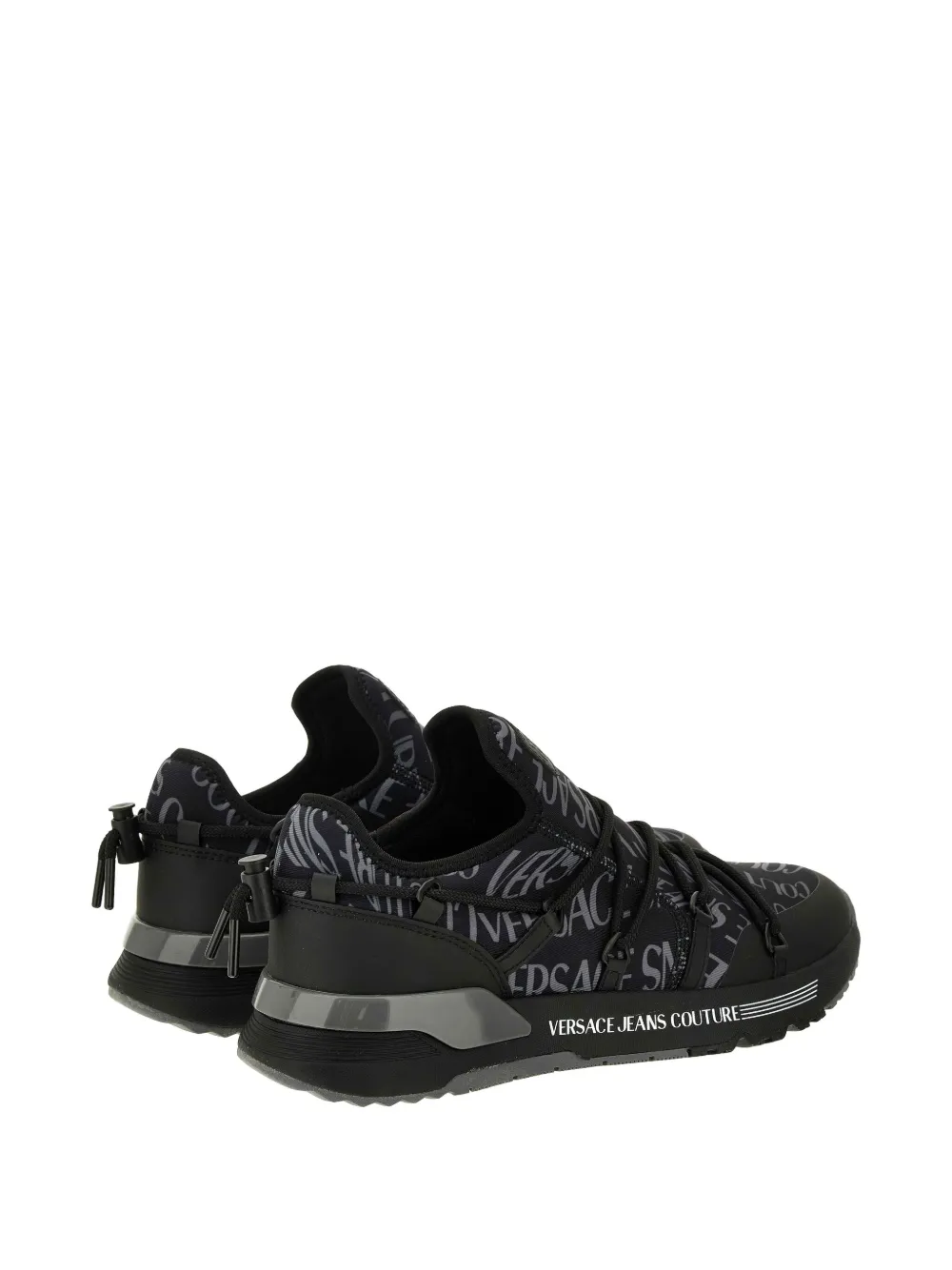 Versace Jeans Couture logo-print lace-up sneakers Black