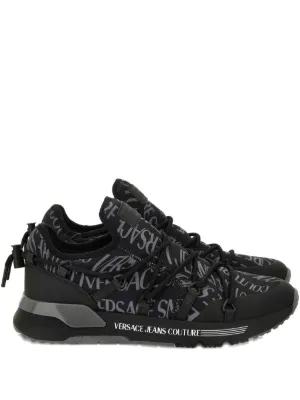 Versace Jeans Couture ロゴ スニーカー | ブラック | FARFETCH JP
