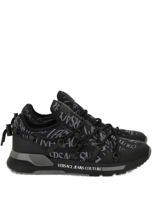 Versace Jeans Couture logo-print lace-up Sneakers Black