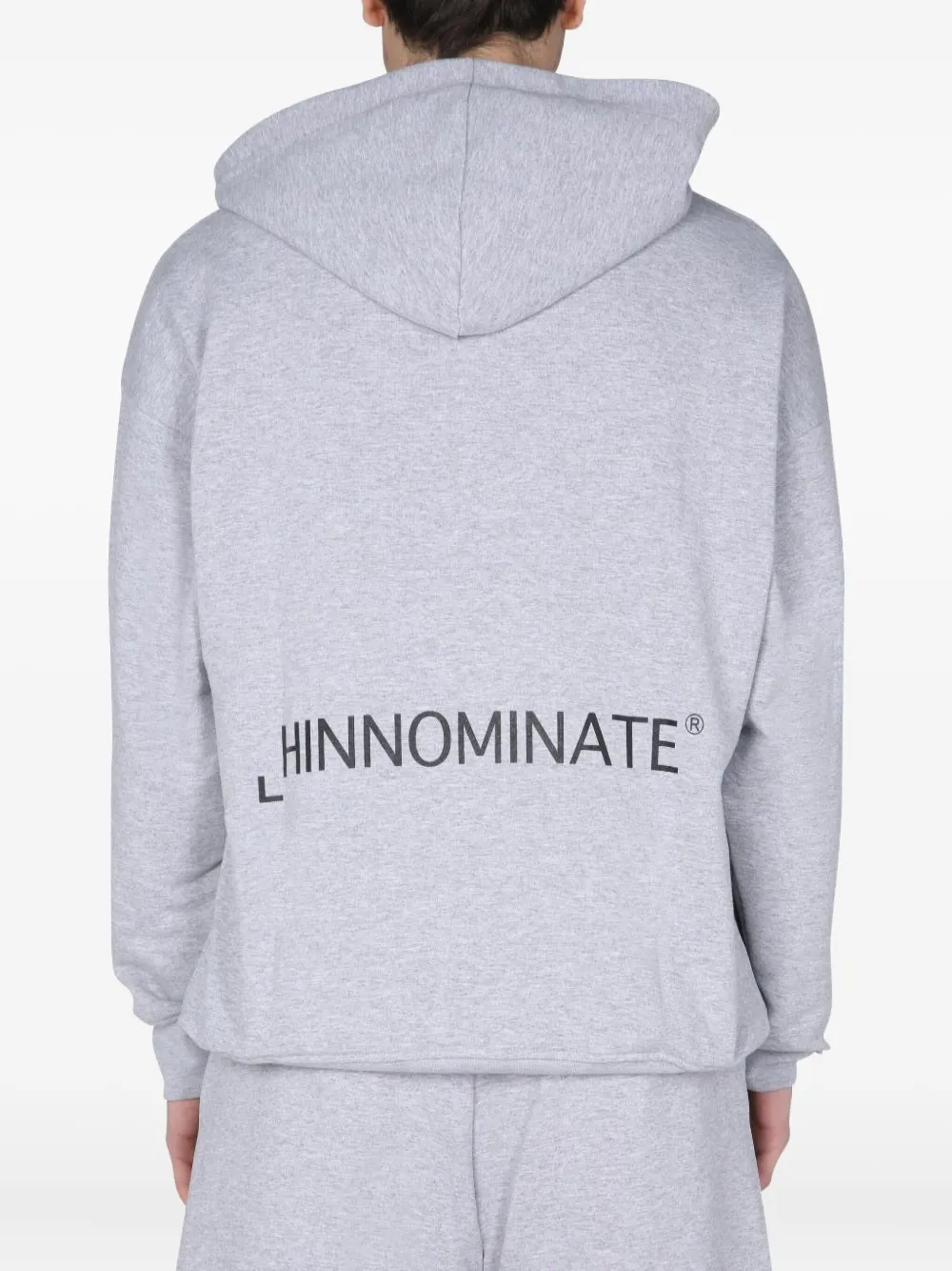 Hinnominate Drawstring Hooded Sweatshirt In Gray