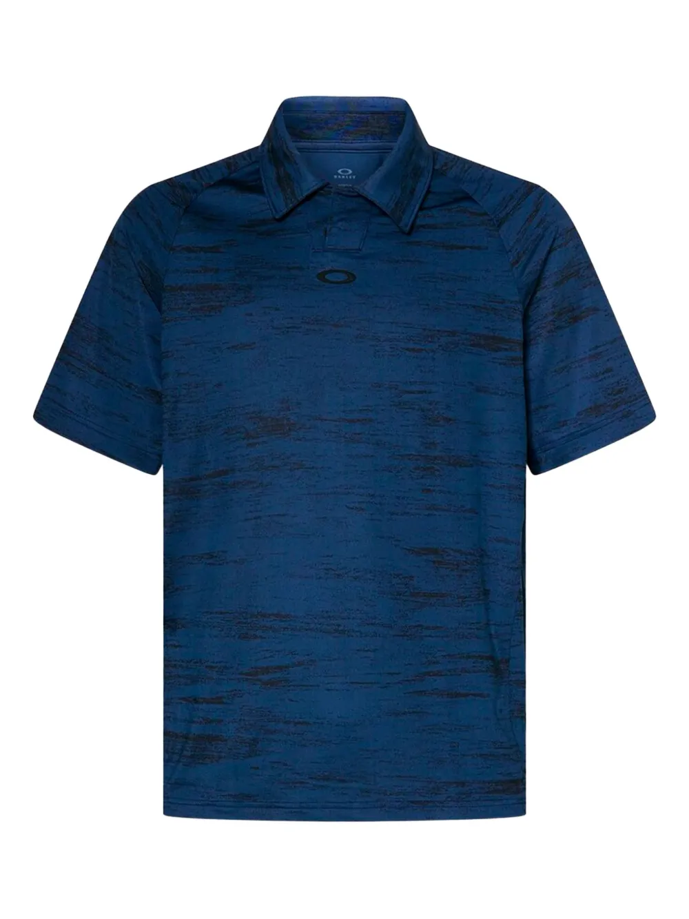 Oakley pattern-jacquard polo shirt Blauw