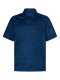 Oakley pattern-jacquard polo shirt - Blue