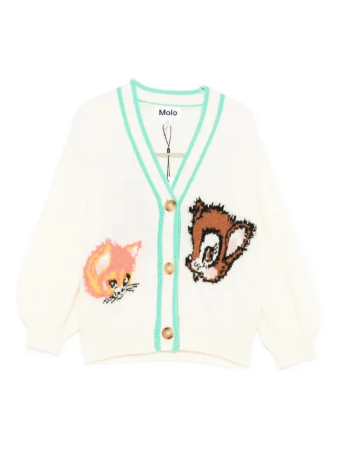 Molo animal-embroidered cardigan