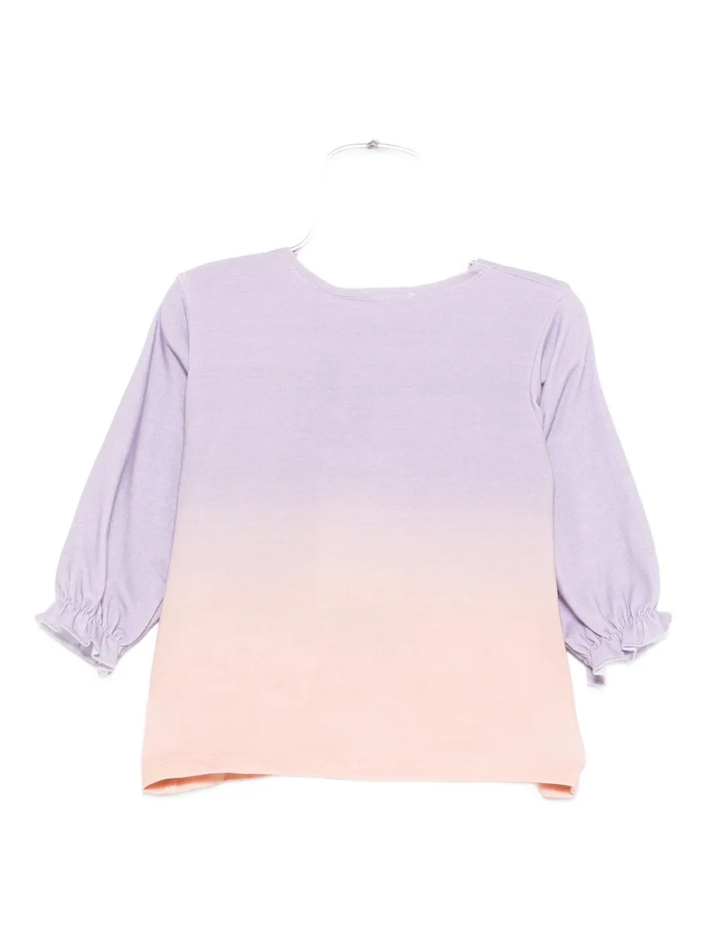 Molo cat-print ruffled top Paars