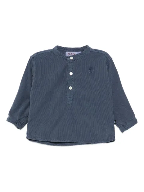 Molo Besticktes Top mit Knopfleiste