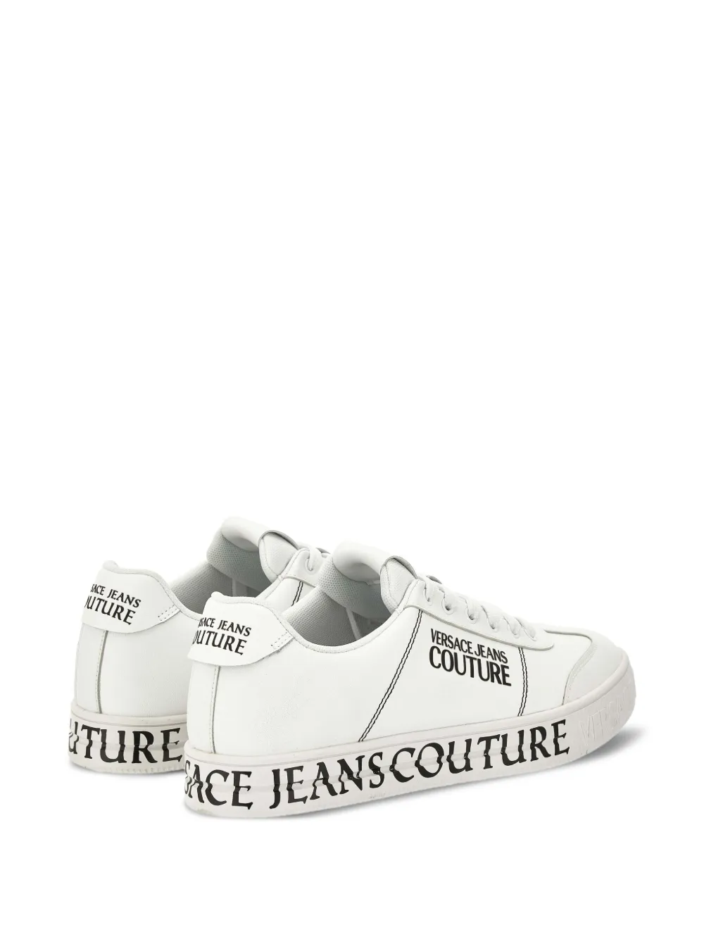 Versace Jeans Couture Sneakers met logodetail Wit