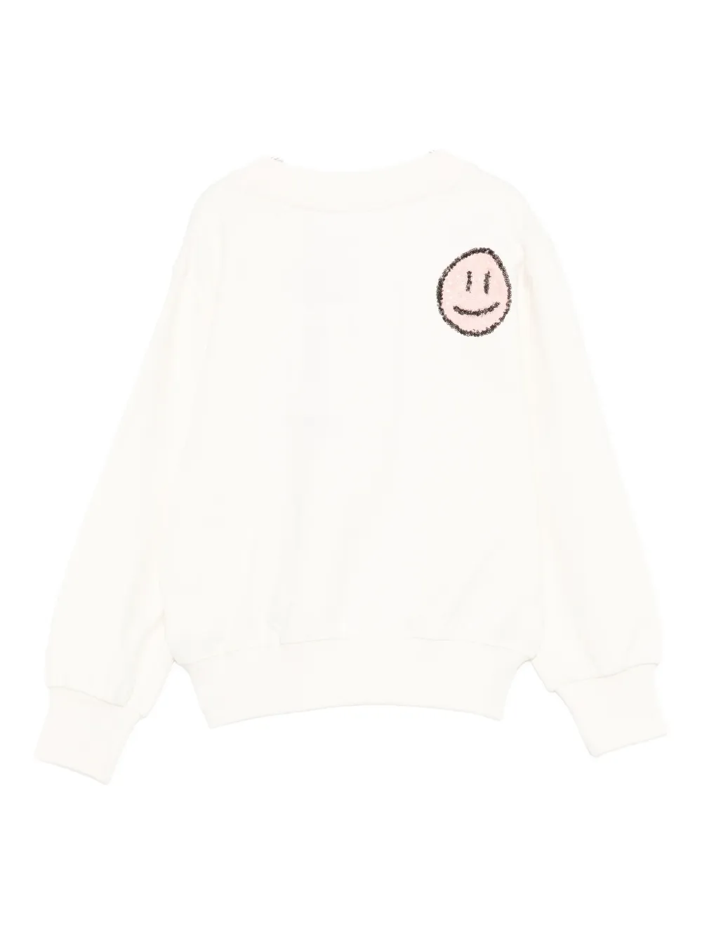 Molo Sweater verfraaid met pailletten Beige