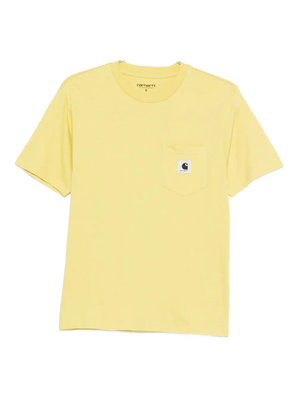 Carhartt WIP T-shirt met logopatch Geel