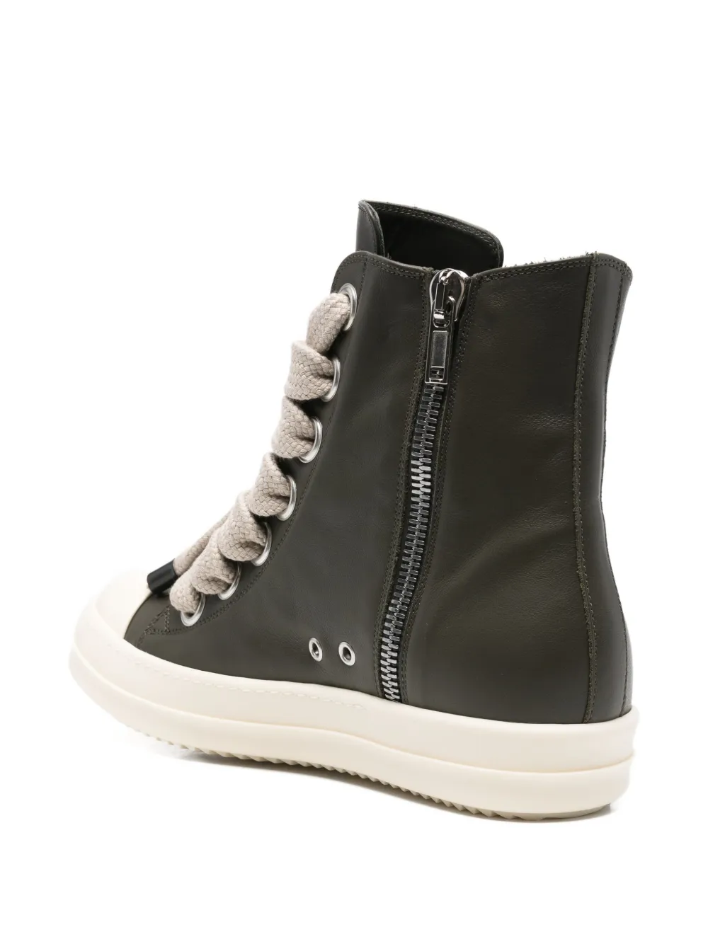 Rick Owens 35 mm sneakers met rits Zwart