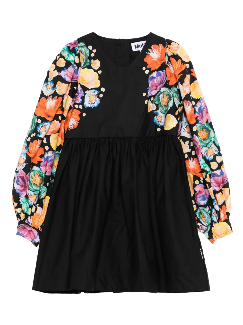 Molo Cybil jurk met bloe print Zwart