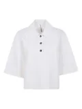 Liviana Conti half-sleeves polo top - White
