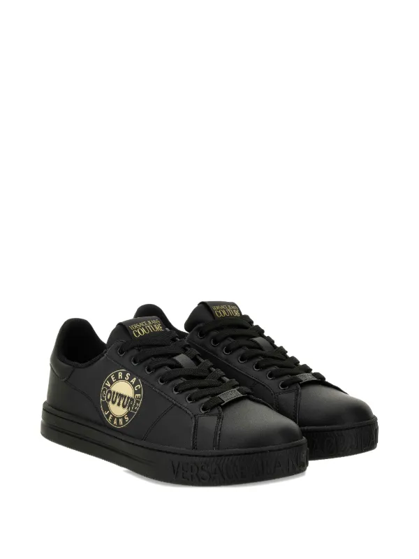 Versace Jeans Couture logo-plaque Sneakers Black FARFETCH LB