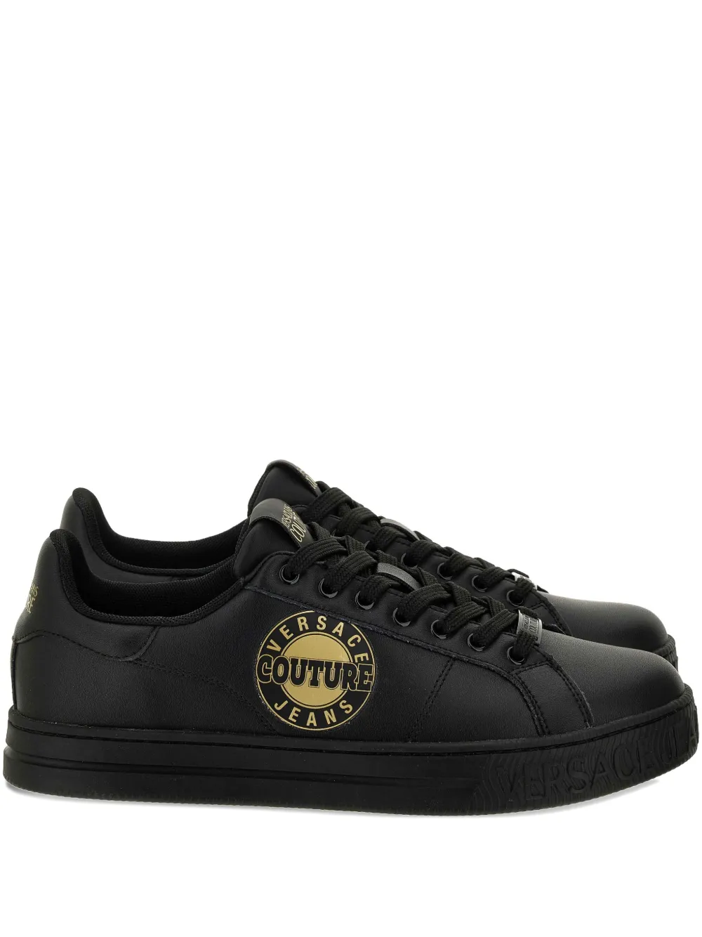 Versace Jeans Couture logo-plaque sneakers Black