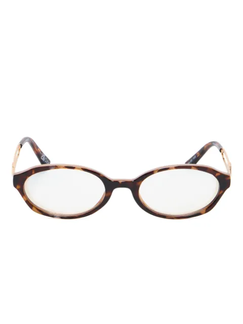 Le Specs geometric frame glasses