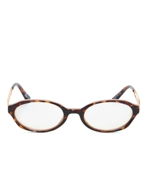 Le Specs geometric frame glasses