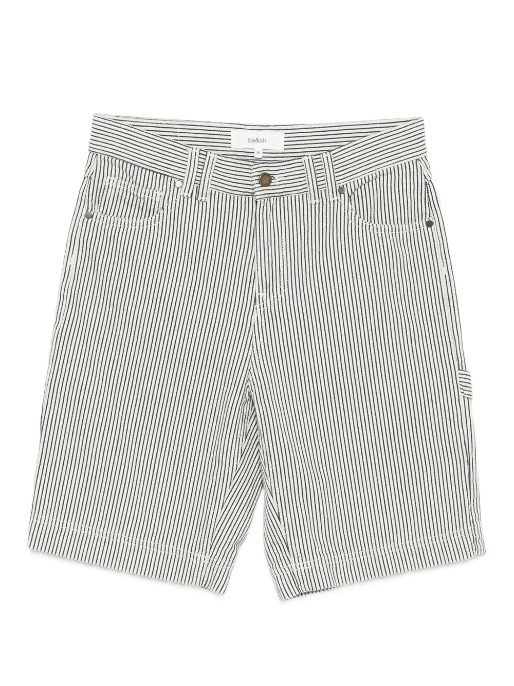 Ba&Sh Cisae pinstripe shorts Beige