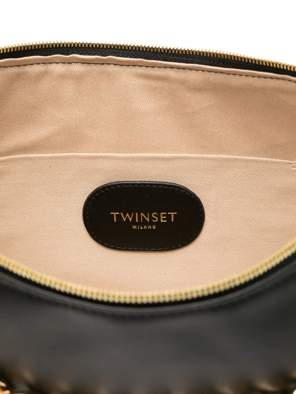 TWINSET Liliane schoudertas verfraaid met ketting Zwart