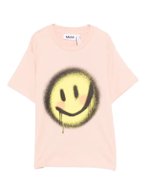 Molo spray-paint smiley-face T-shirt