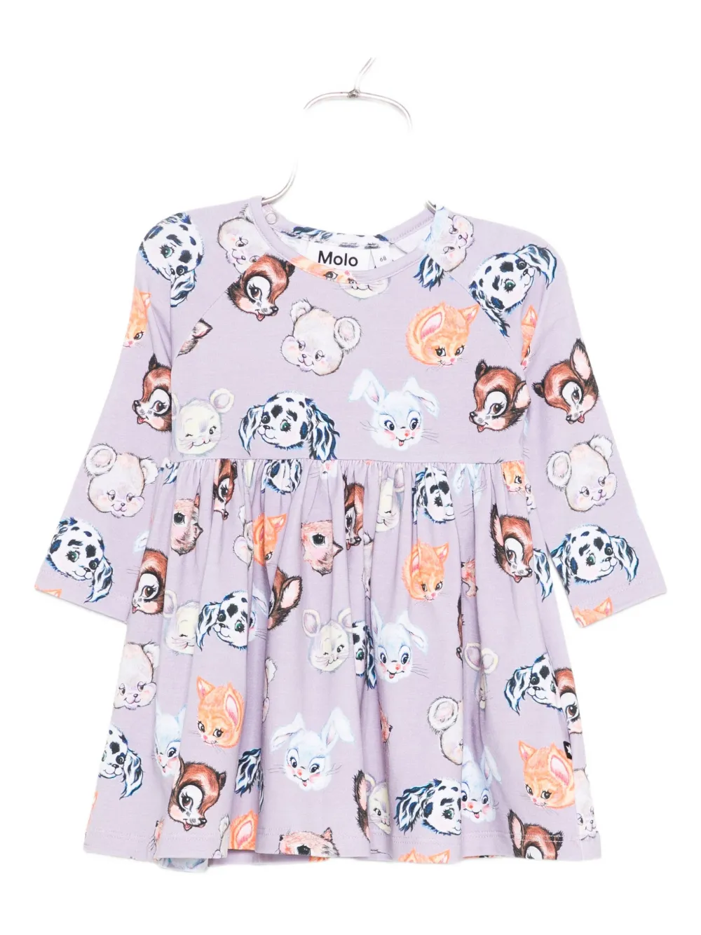 Molo Jurk met dierenprint Paars