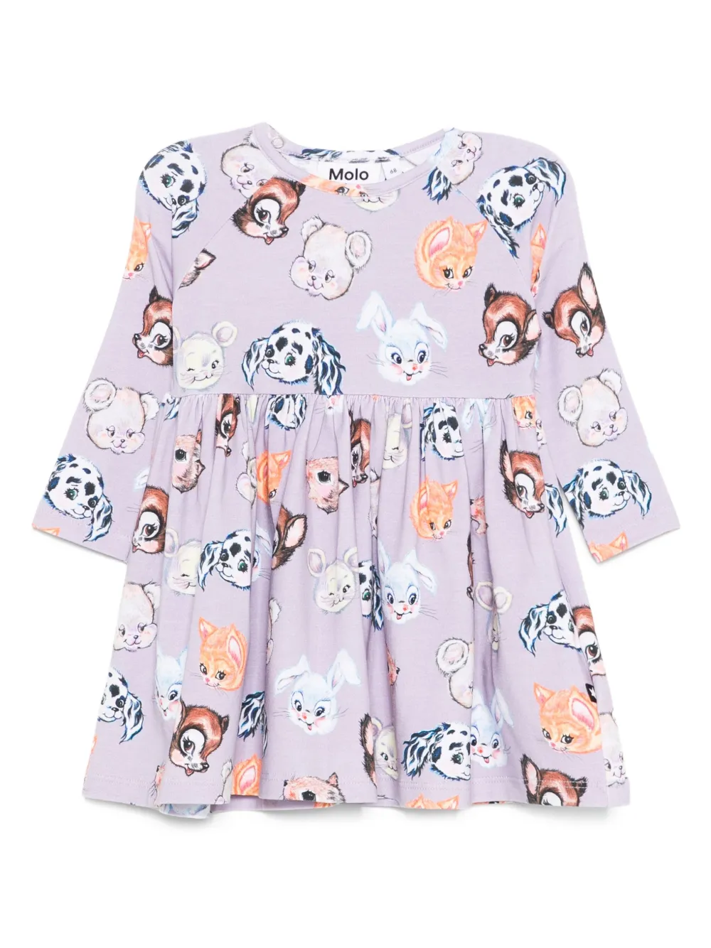 Molo Jurk met dierenprint Paars