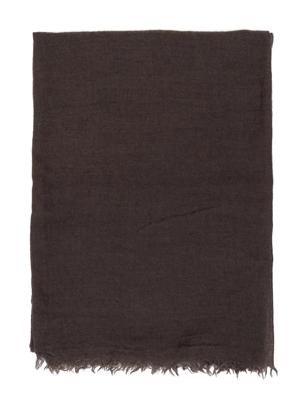 Rick Owens frayed-edge scarf Bruin