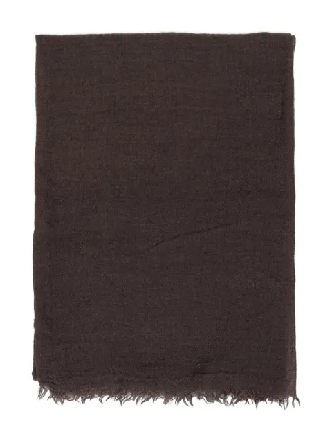 Rick Owens frayed-edge scarf